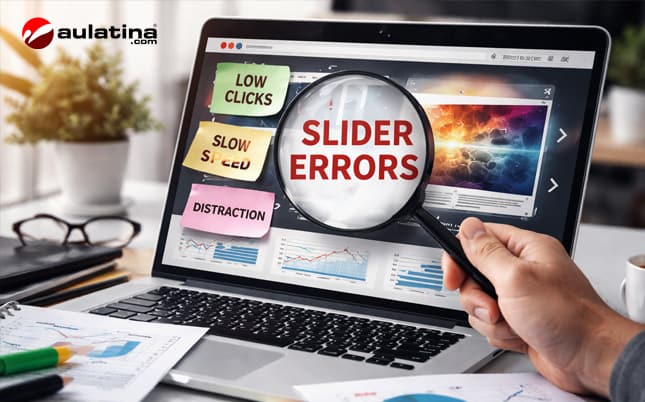 Errores en sliders web